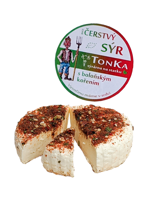 BIO čerstvý sýr s boloňským kořením